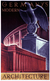 Poster, Germany's Modern Architecture, c. 1938Designed by Richard Klein (German, 1890-1967), Wolfsonian Collection