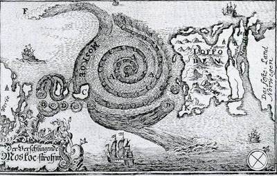 German Woodblock of a Maelstrom